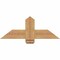 Ekena Millwork Eugene Smooth Timber Gable Bracket, Western Red Cedar, 36"W x 13"H x 1 1/2"D x 5 1/2"F, 9/12 Pitch GBW036X13X0206EUG00SWR - alternate 1
